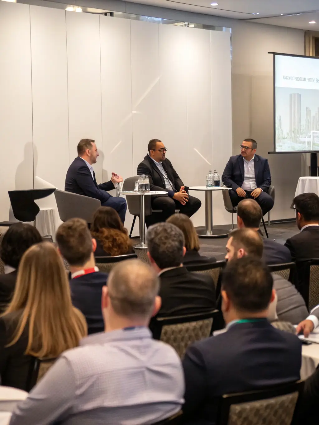 A photograph of a panel discussion featuring industry leaders at a UK tech conference, highlighting diverse perspectives and insightful conversations.
